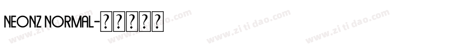 Neonz Normal字体转换